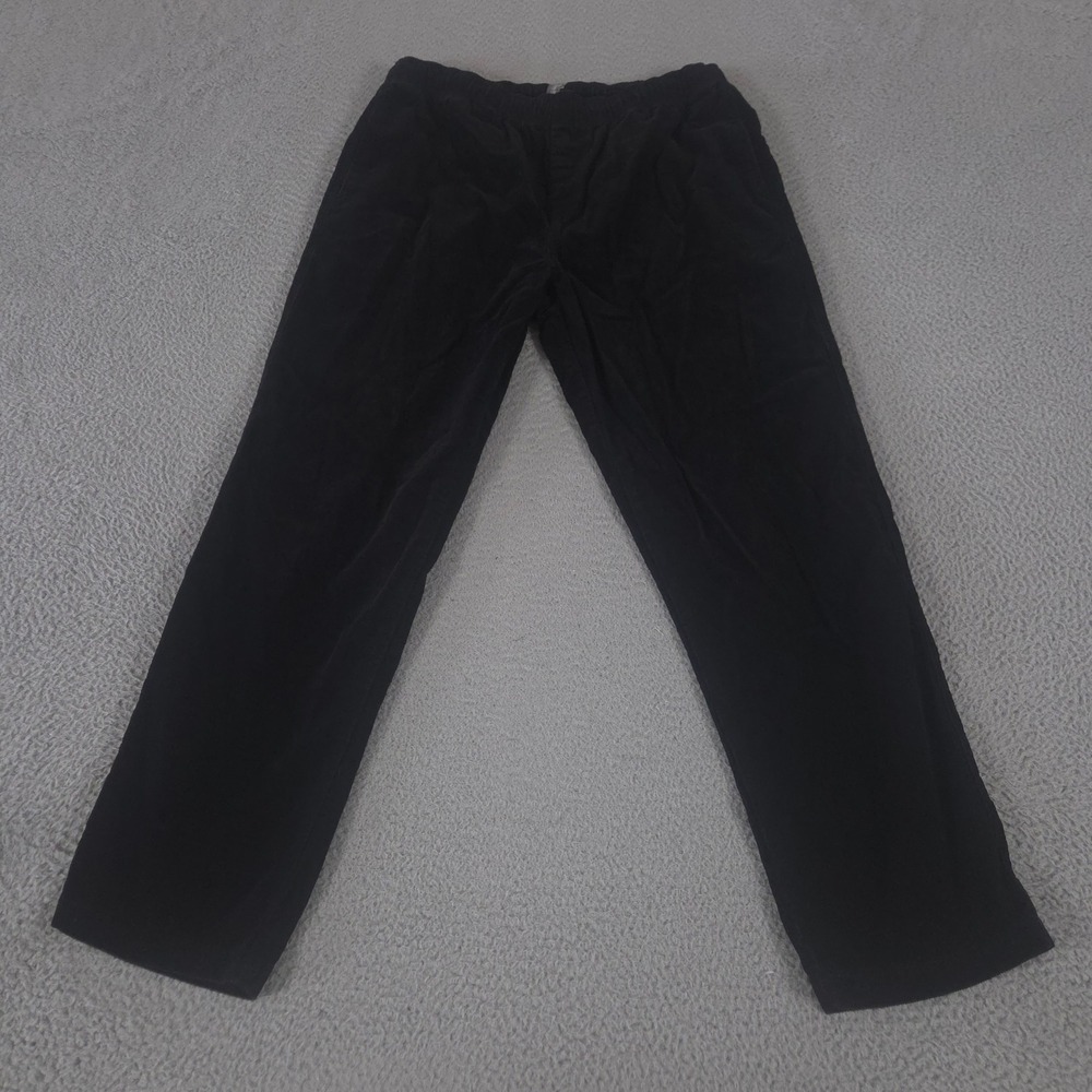 Volcom Pants‎ Mens XL Black Psychstone Trousers Straight Leg Corduroy Elastic